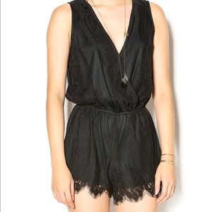 💕SALE💕Black Lace Romper Shorts